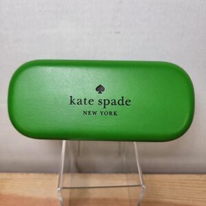 Kate Spade Green Flip-Open Glasses Case, Felt Lined, New Cleaning Cloth Included